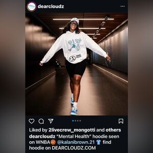 Mental Health New Mens Womens Size XL My Outside Is Different Hoodie White